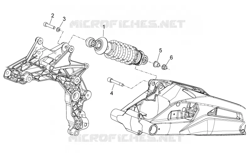 Suspension arriere Aprilia APRILIA-MOTORCYCLES 750 SHIVER 2015  Shiver