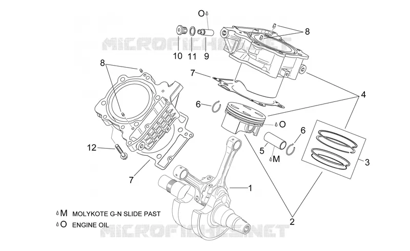Arbre moteur II Aprilia APRILIA-MOTORCYCLES 1000 SL-FALCO 2002  SL Falco