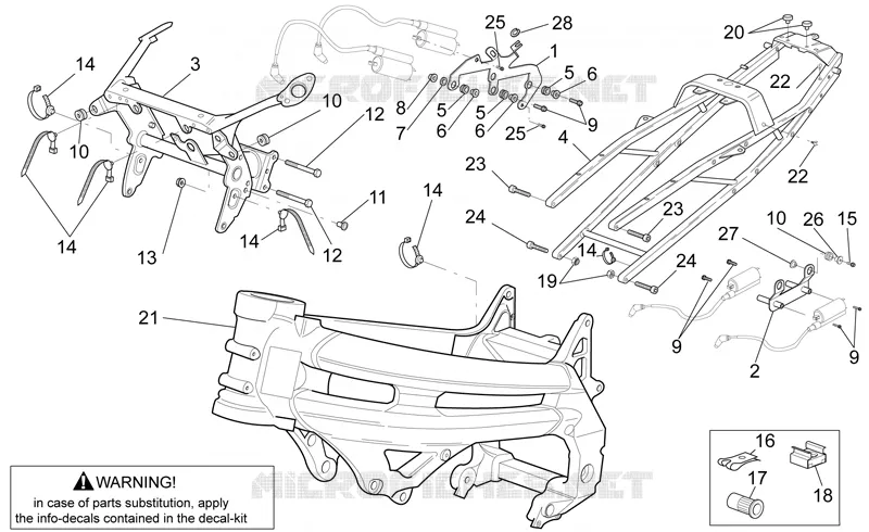 Chassis I Aprilia APRILIA-MOTORCYCLES 1000 SL-FALCO 2001  SL Falco