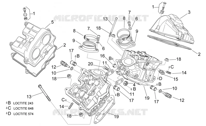 Couvercle soupapes Aprilia APRILIA-MOTORCYCLES 1000 SL-FALCO 2000  SL Falco