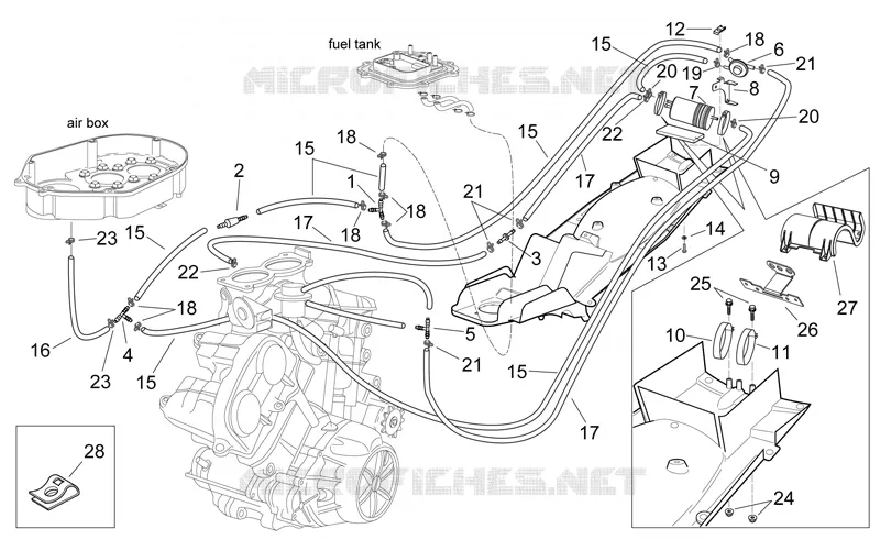 Sys.récup.vap.ess. Aprilia APRILIA-MOTORCYCLES 1000 SL-FALCO 2003  SL Falco