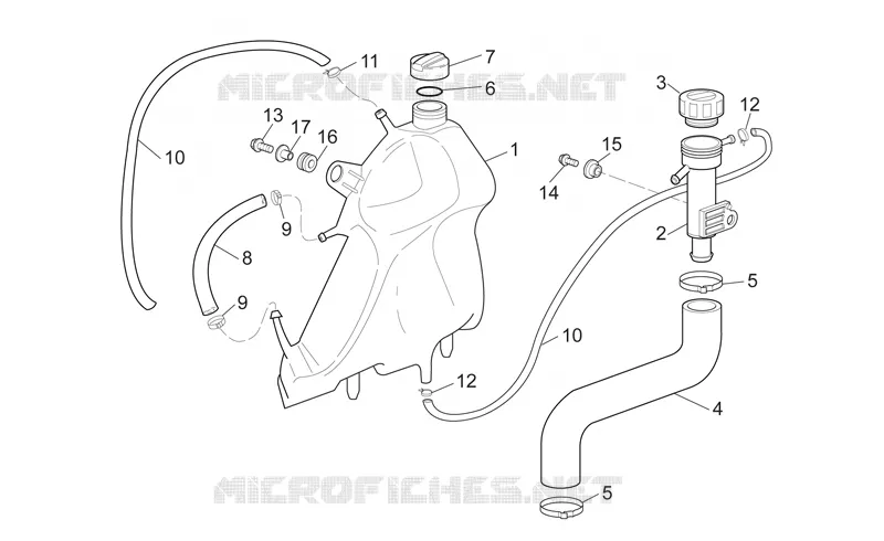 Vase d'expansion Aprilia APRILIA-MOTORCYCLES 1000 SL-FALCO 2001  SL Falco