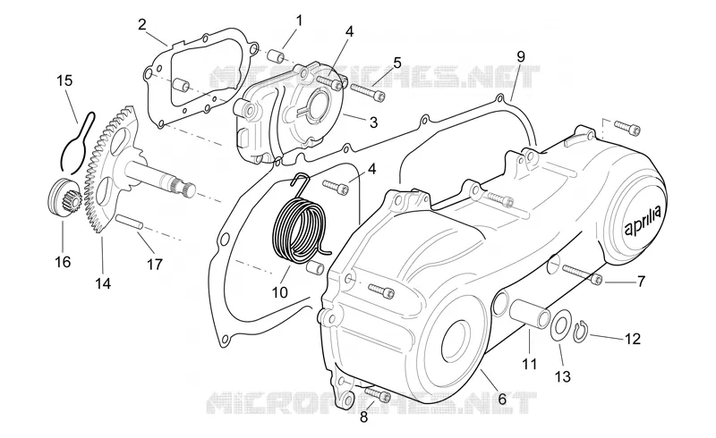 Couvercles - kick de demarrage Aprilia APRILIA-SCOOTER 50 SONIC 2002  Sonic H2O