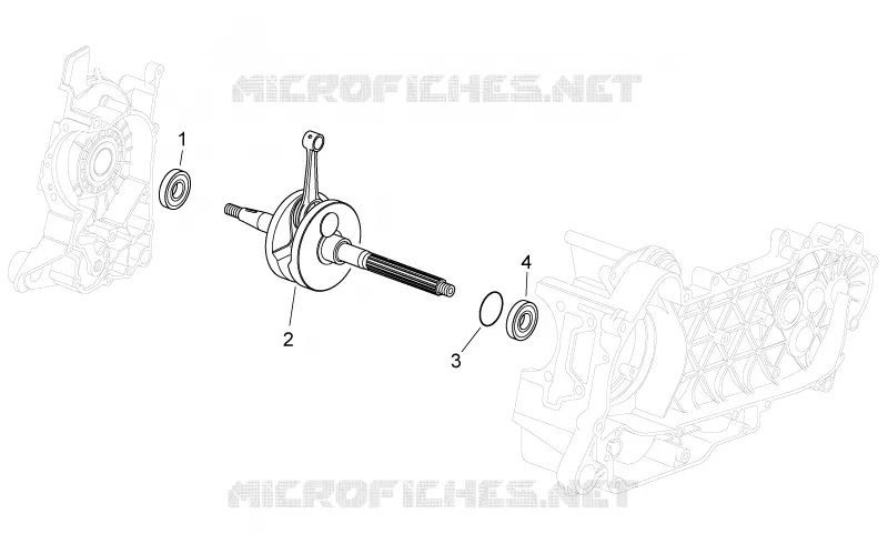 Arbre moteur Aprilia APRILIA-SCOOTER 250 SPORT-CITY 2007  Sport City E3
