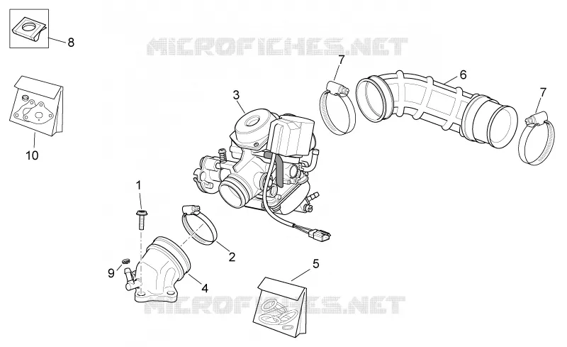 Carburateur I Aprilia APRILIA-SCOOTER 125 SPORT-CITY 2008  Sport City E3