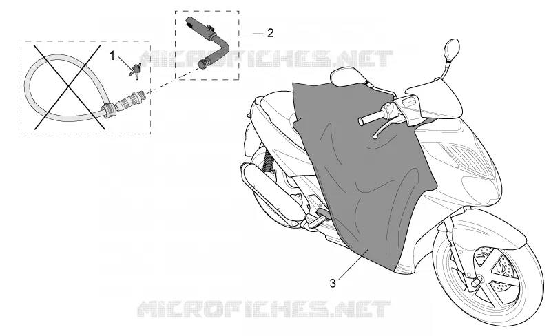 Acc. - Varié Aprilia APRILIA-SCOOTER 200 SPORT-CITY 2005  Sport City E2
