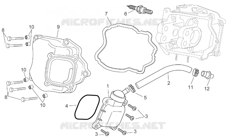 Soupape reniflard huile Aprilia APRILIA-SCOOTER 125 SPORT-CITY 2006  Sport City E2
