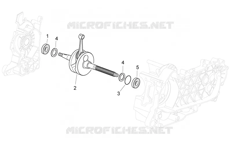 Arbre moteur Aprilia APRILIA-SCOOTER 200 SPORT-CITY 2008  Sport City Cube carb E3