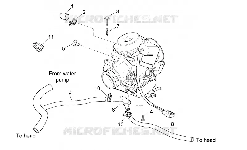 Carburateur III Aprilia APRILIA-SCOOTER 200 SPORT-CITY 2010  Sport City Cube carb E3