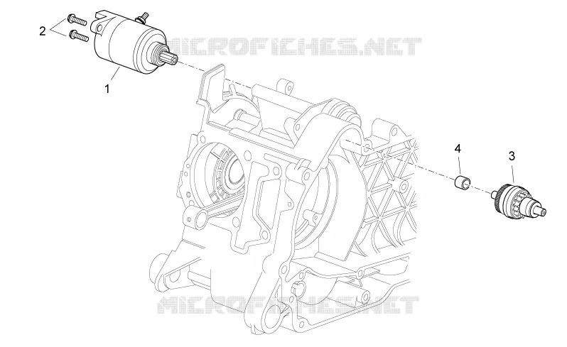 Démarreur Aprilia APRILIA-SCOOTER 125 SPORT-CITY 2010  Sport City Cube carb E3