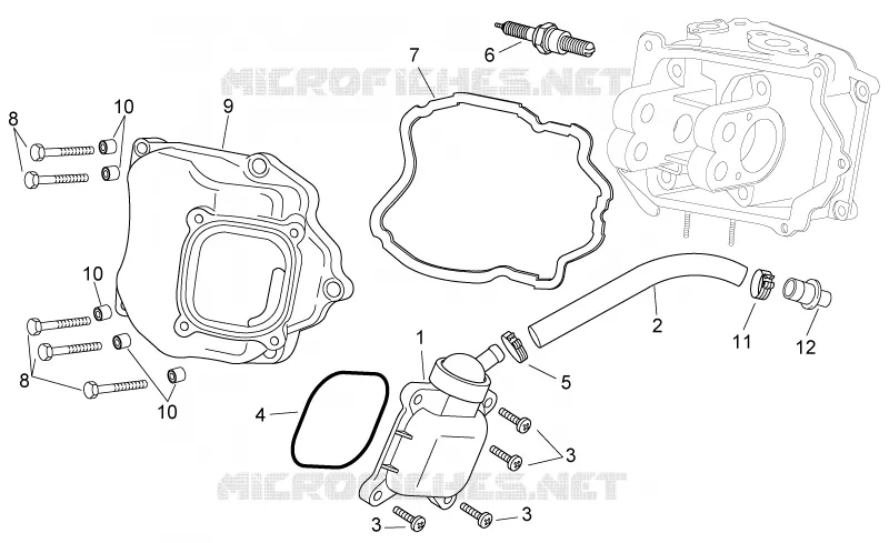 Soupape reniflard huile Aprilia APRILIA-SCOOTER 125 SPORT-CITY 2008  Sport City Cube carb E3