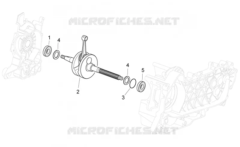 Arbre moteur Aprilia APRILIA-SCOOTER 250 SPORT-CITY 2008  Sport City Cube IE E3