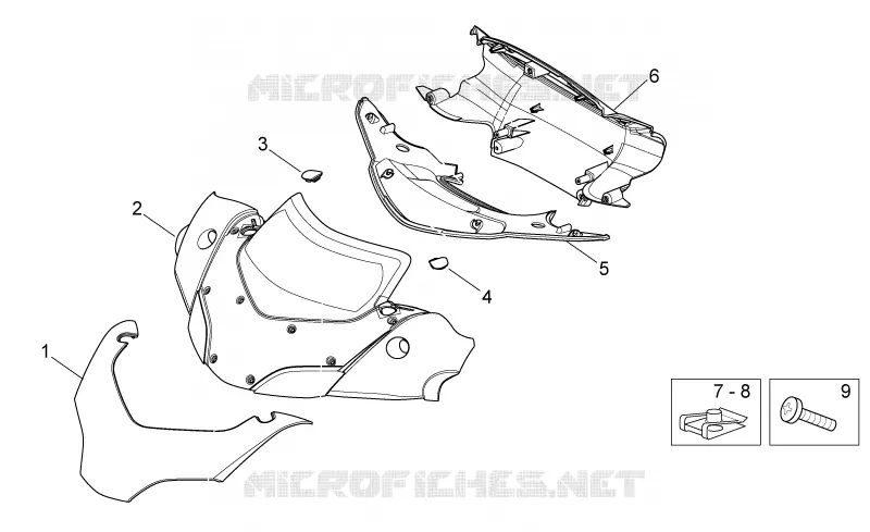 Carrosserie av. - Coupole Aprilia APRILIA-SCOOTER 300 SPORT-CITY 2011  Sport City Cube IE E3