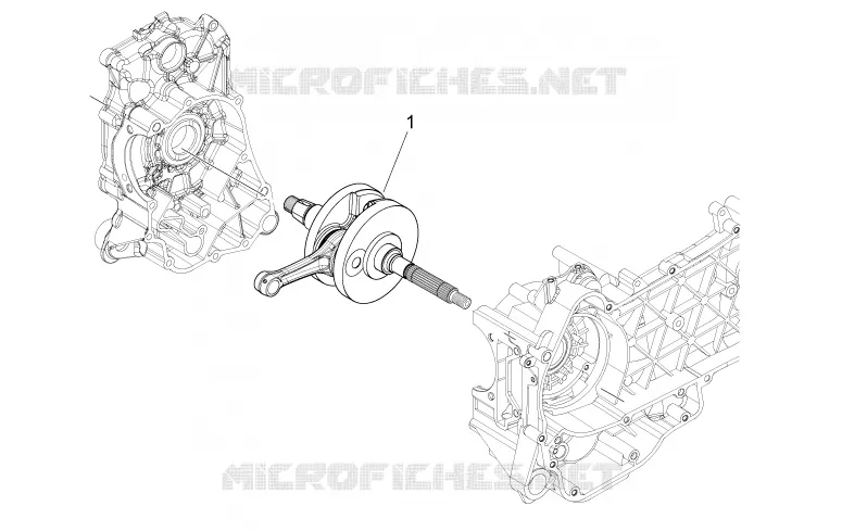 Arbre moteur Aprilia APRILIA-SCOOTER 125 SPORT-CITY 2010  Sport City ONE 4T E3