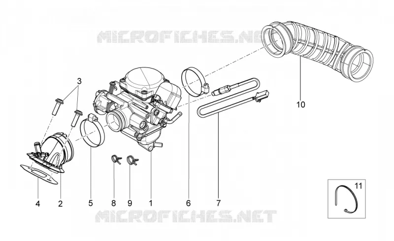 Carburateur I Aprilia APRILIA-SCOOTER 125 SPORT-CITY 2010  Sport City ONE 4T E3