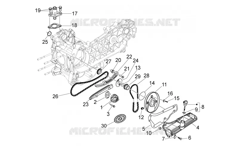 Pompe huile Aprilia APRILIA-SCOOTER 125 SPORT-CITY 2008  Sport City ONE 4T E3
