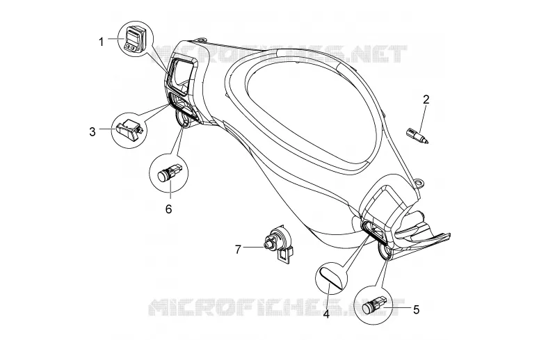 Commandes Aprilia APRILIA-SCOOTER 50 SPORT-CITY 2010  Sport City ONE 2T 2V E3