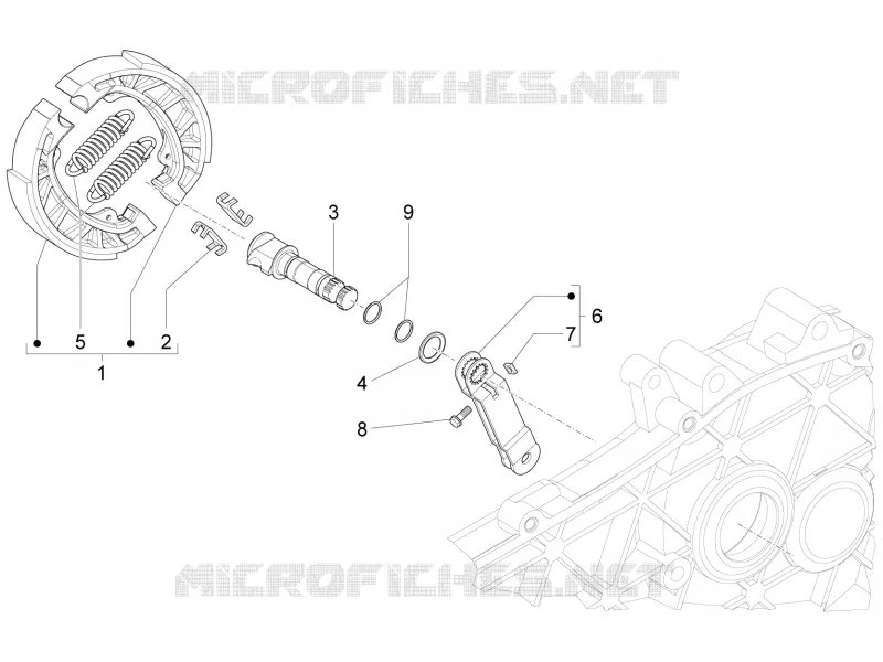 Frein arriere Aprilia APRILIA-SCOOTER 50 SPORT-CITY 2008  Sport City ONE 2T 2V E3