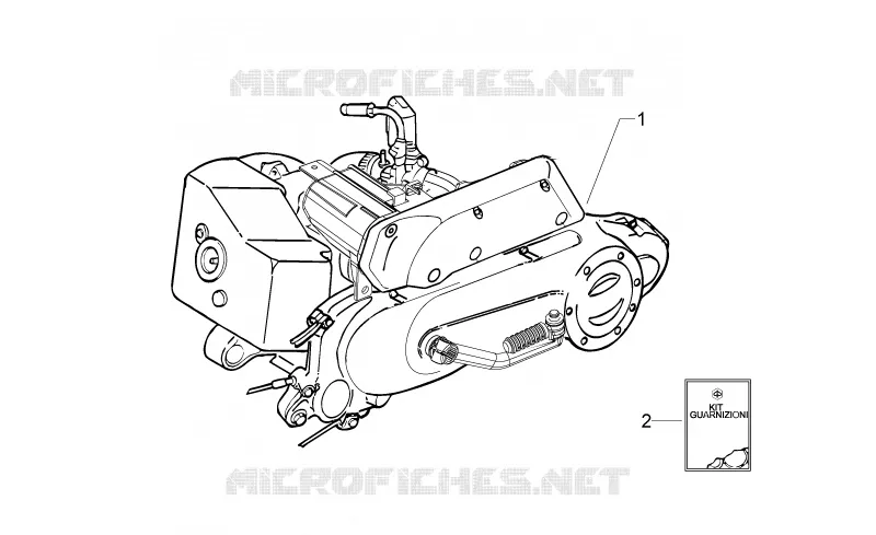Moteur Aprilia APRILIA-SCOOTER 50 SPORT-CITY 2008  Sport City ONE 2T 2V E3