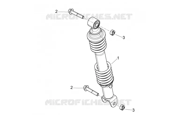 Suspension arriere Aprilia APRILIA-SCOOTER 50 SPORT-CITY 2010  Sport City ONE 2T 2V E3