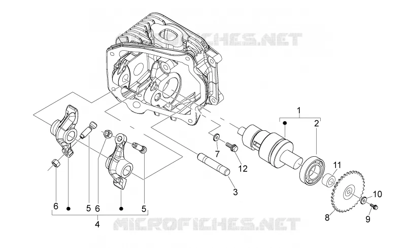 Arbre à cames Aprilia APRILIA-SCOOTER 50 SPORT-CITY 2009  Sport City ONE 4T 2V E2