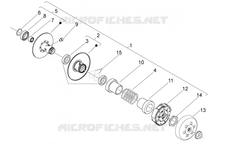 Embrayage Aprilia APRILIA-SCOOTER 50 SPORT-CITY 2009  Sport City ONE 4T 2V E2