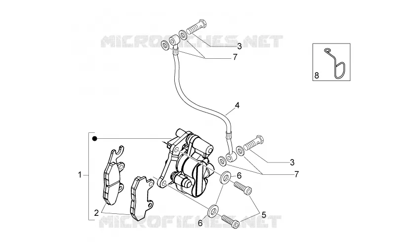 Pince AV I Aprilia APRILIA-SCOOTER 50 SPORT-CITY 2008  Sport City ONE 4T 2V E2