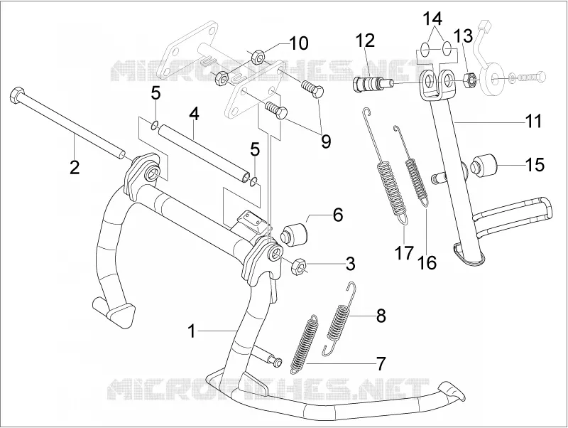 Béquille/s Aprilia APRILIA-SCOOTER 300 SR 2012  SR MAX