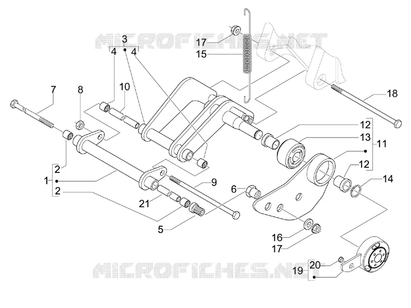 Bras oscillant Aprilia APRILIA-SCOOTER 300 SR 2013  SR MAX