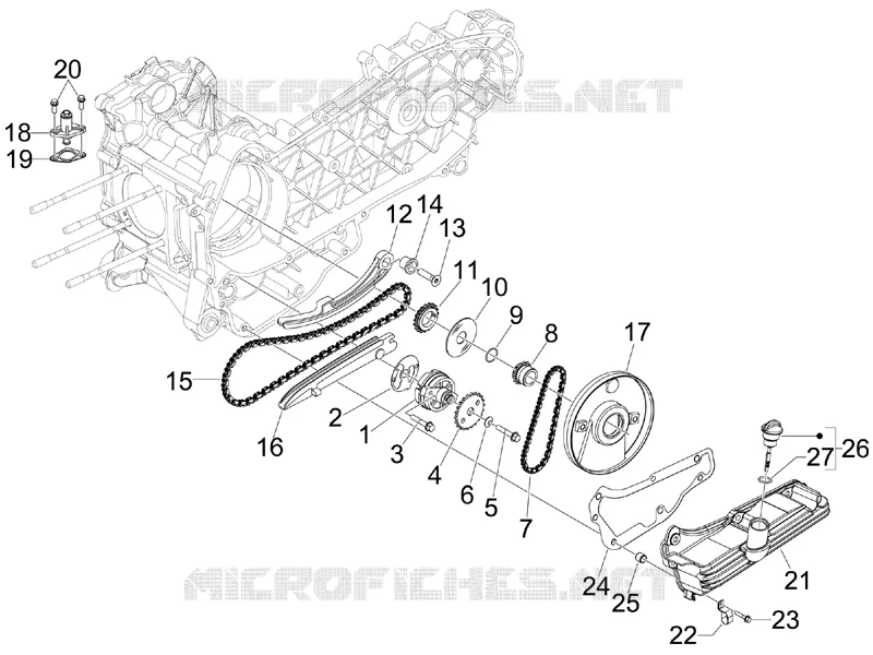 Pompe à huile Aprilia APRILIA-SCOOTER 300 SR 2013  SR MAX