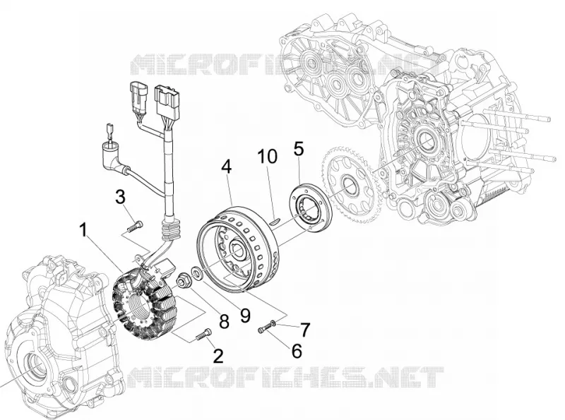 Volant magnetique Aprilia APRILIA-SCOOTER 300 SR 2012  SR MAX