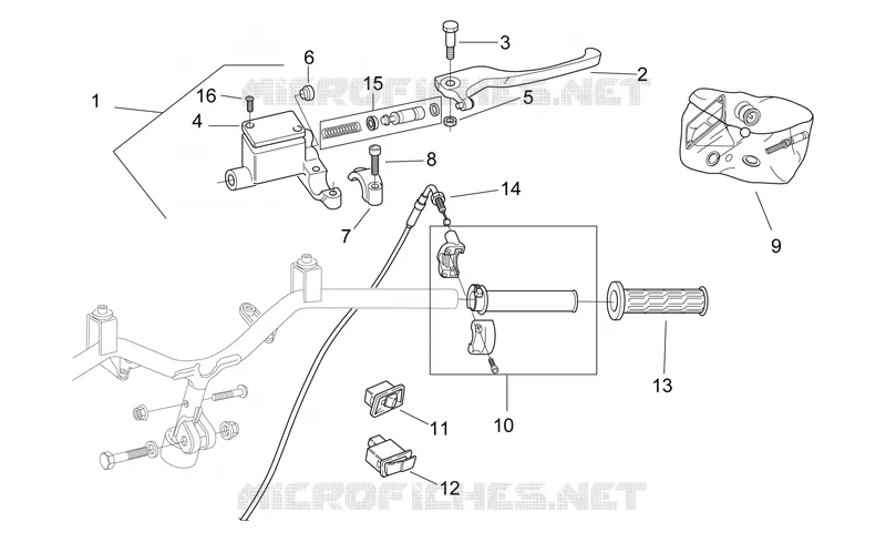 Commandes II Aprilia APRILIA-SCOOTER 50 SR 2000  SR AIR