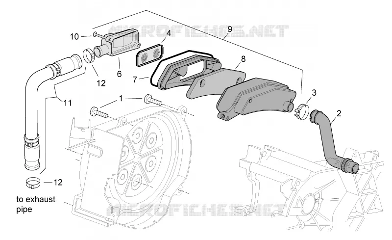 Air secondaire Aprilia APRILIA-SCOOTER 50 SR 2014  SR carb.