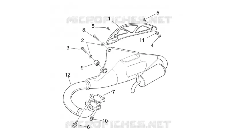 Pot d'échappement Aprilia APRILIA-SCOOTER 50 SR 2002  SR H2O (Ditech E2)