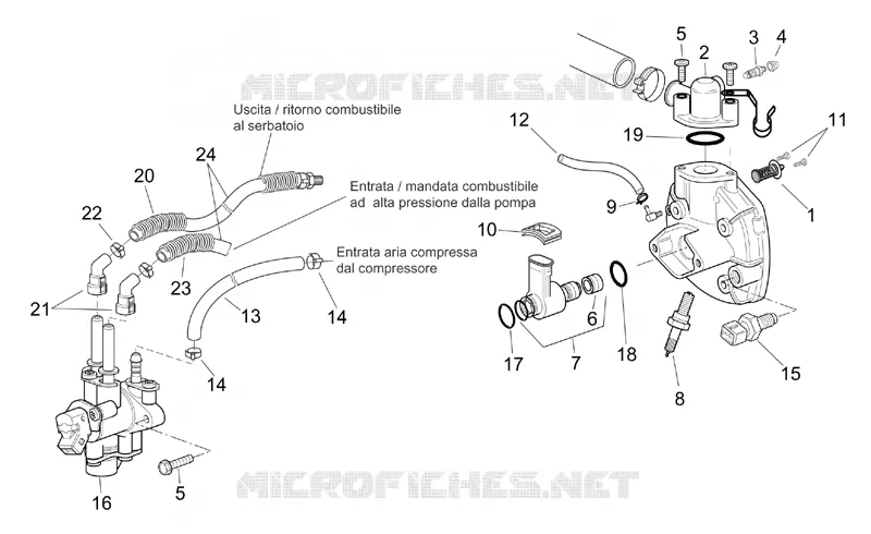 Group injection Aprilia APRILIA-SCOOTER 50 SR 2004  SR H2O (IE+Carb.)