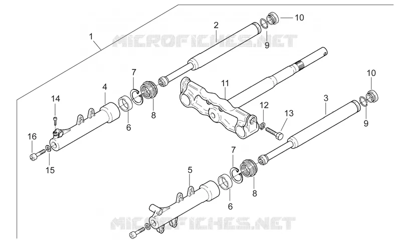 Fourche Marzocchi Aprilia APRILIA-SCOOTER 50 SR 1996  SR H2O