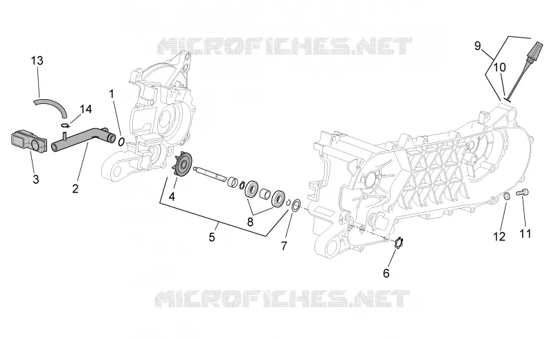 Pompe à eau Aprilia APRILIA-SCOOTER 50 SR 2009  SR H2O NEW (IE+Carb.)