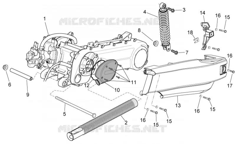 Moteur I Aprilia APRILIA-SCOOTER 50 SR 2012  SR IE+Carb.