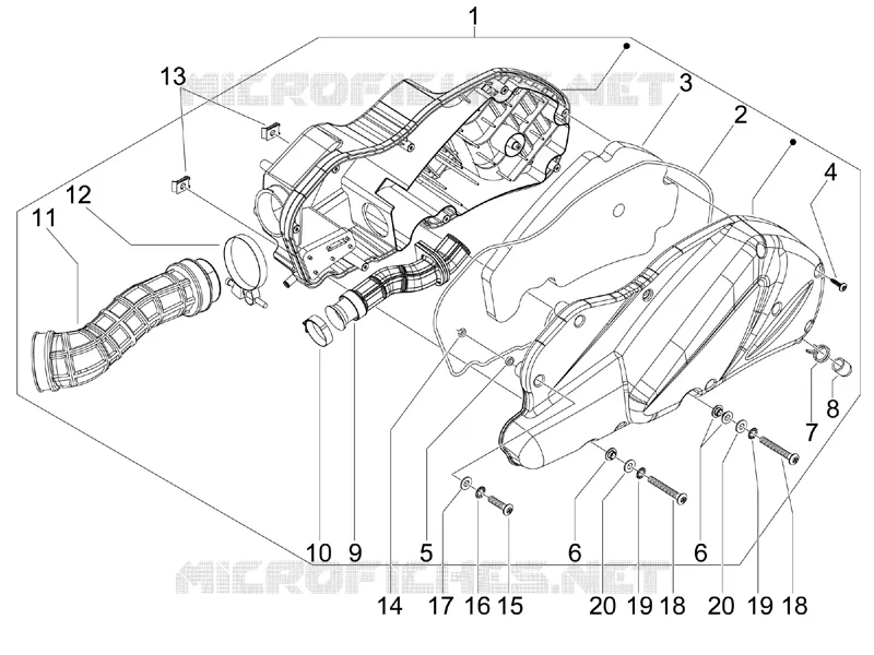 Filtre à air Aprilia APRILIA-SCOOTER 125 SR 2011  SR MAX