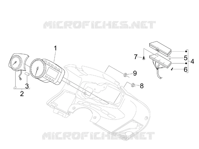Groupe instruments - Cruscotto Aprilia APRILIA-SCOOTER 125 SR 2012  SR MAX