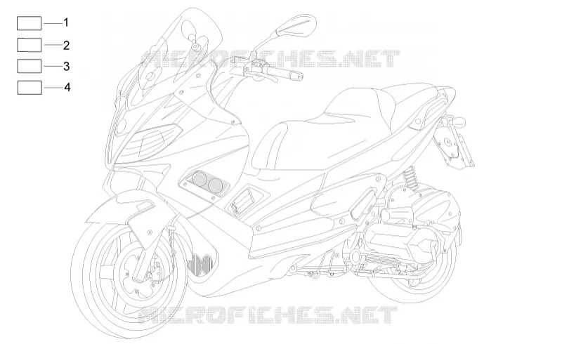 Monogrammes - Decorations Aprilia APRILIA-SCOOTER 125 SR 2013  SR MAX