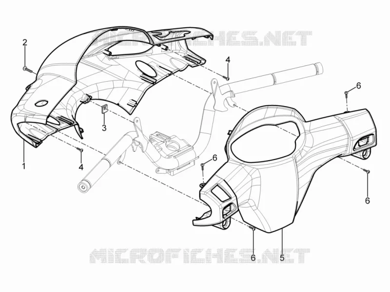 Couvertures guidon Aprilia APRILIA-SCOOTER 125 SR 2013  SR Motard 4T E3