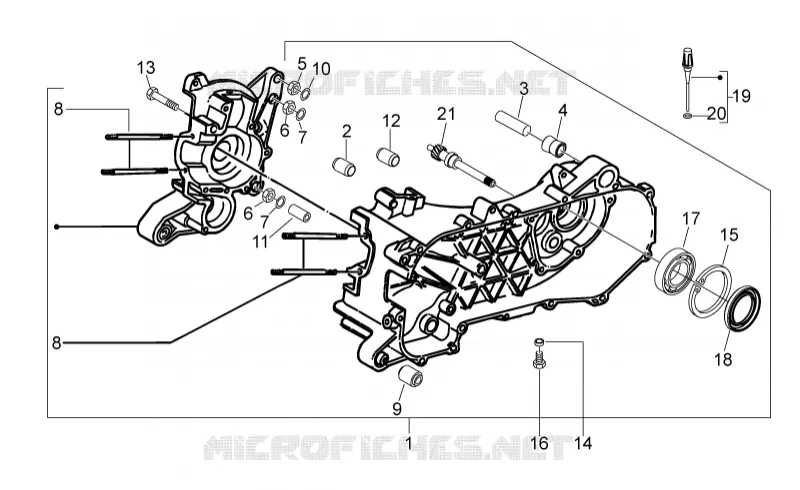 Carter Aprilia APRILIA-SCOOTER 50 SR 2012  SR Motard 2T E3