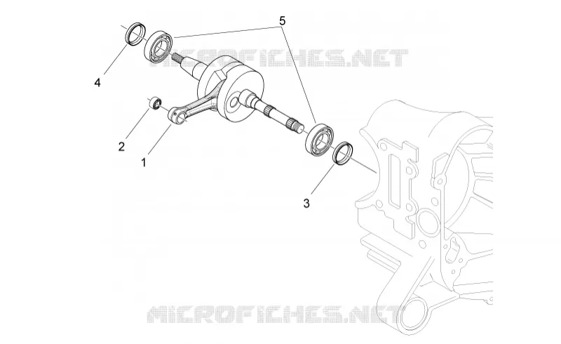 Vilebrequin Aprilia APRILIA-SCOOTER 50 SR 2013  SR Motard 2T E3