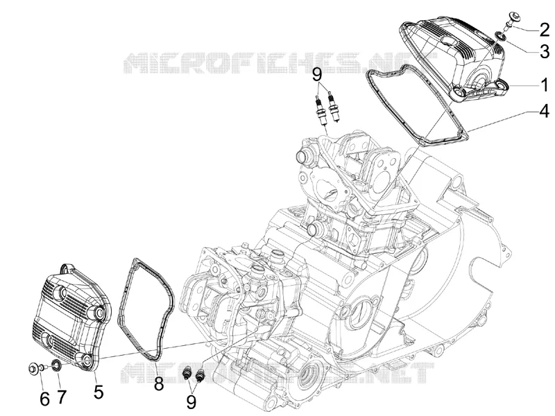 Couvercle culasse Aprilia APRILIA-SCOOTER 850 SRV 2013  SRV 4T 8V E3