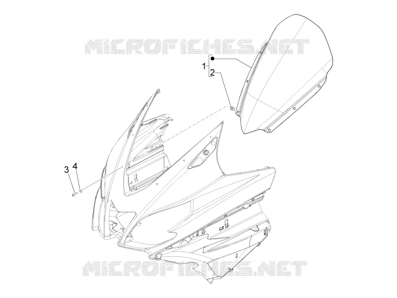 Pare-brise - Glaces Aprilia APRILIA-SCOOTER 850 SRV 2012  SRV 4T 8V E3