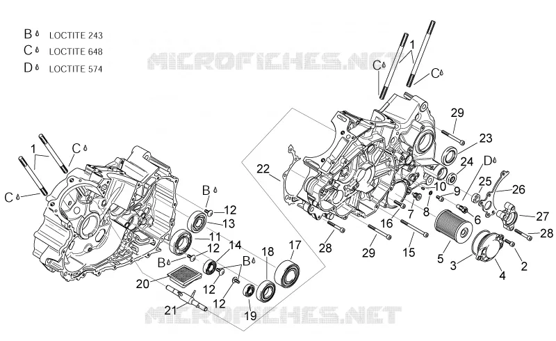 Carters II Aprilia APRILIA-MOTORCYCLES 1000 TUONO 2002  RSV 1000 Tuono