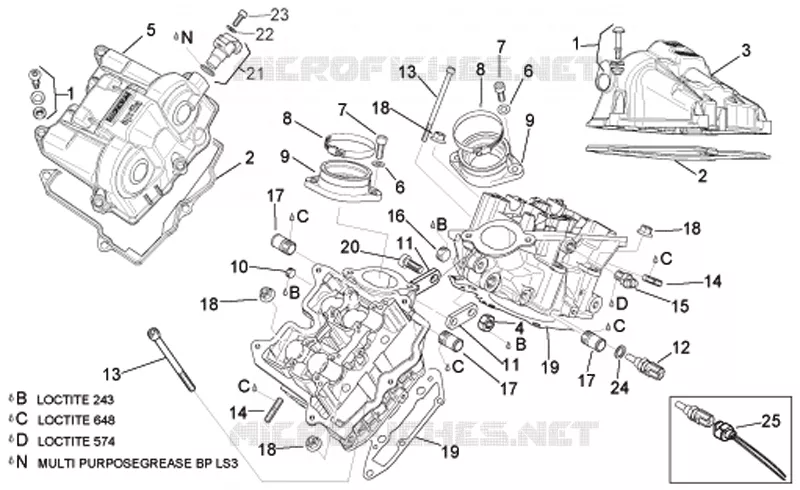 Couvercle soupapes Aprilia APRILIA-MOTORCYCLES 1000 TUONO 2008  RSV 1000 Tuono
