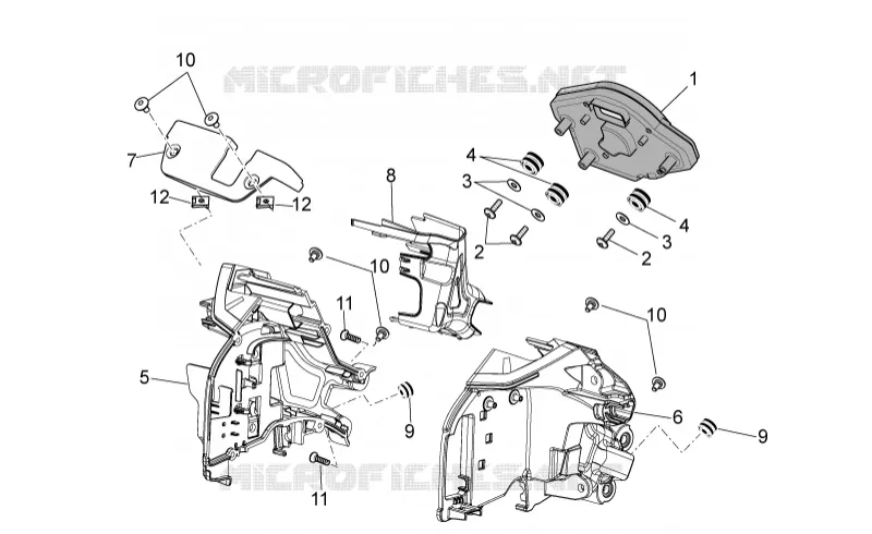 Tableau de bord Aprilia APRILIA-MOTORCYCLES 1000 TUONO 2014  Tuono V4 R APRC ABS