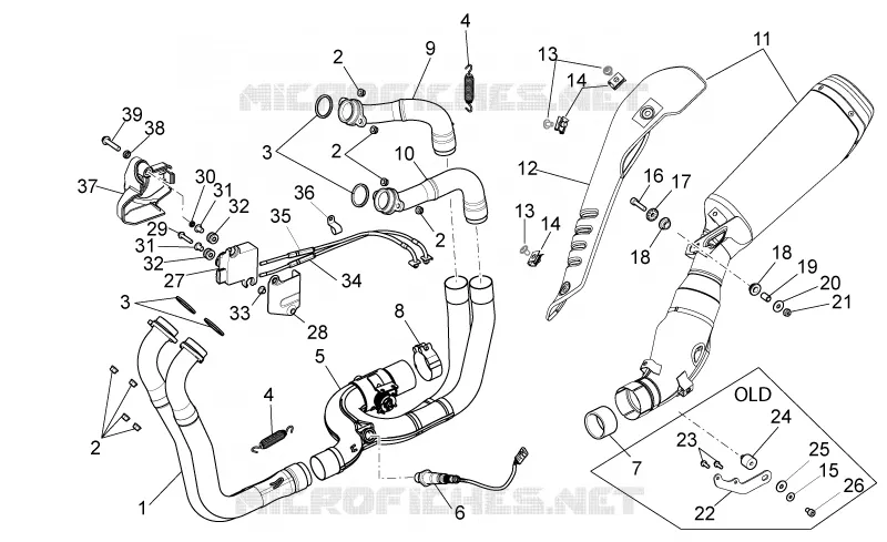 Pot d'échappement I Aprilia APRILIA-MOTORCYCLES 1100 TUONO 2016  Tuono V4 RR